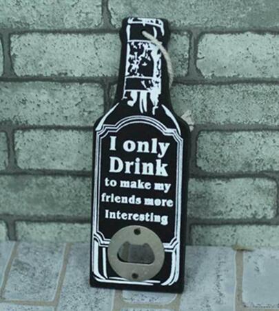 RUSTIC RETRO WOODEN BEER BOTTLE OPENER - lightbulbbusinessconsulting