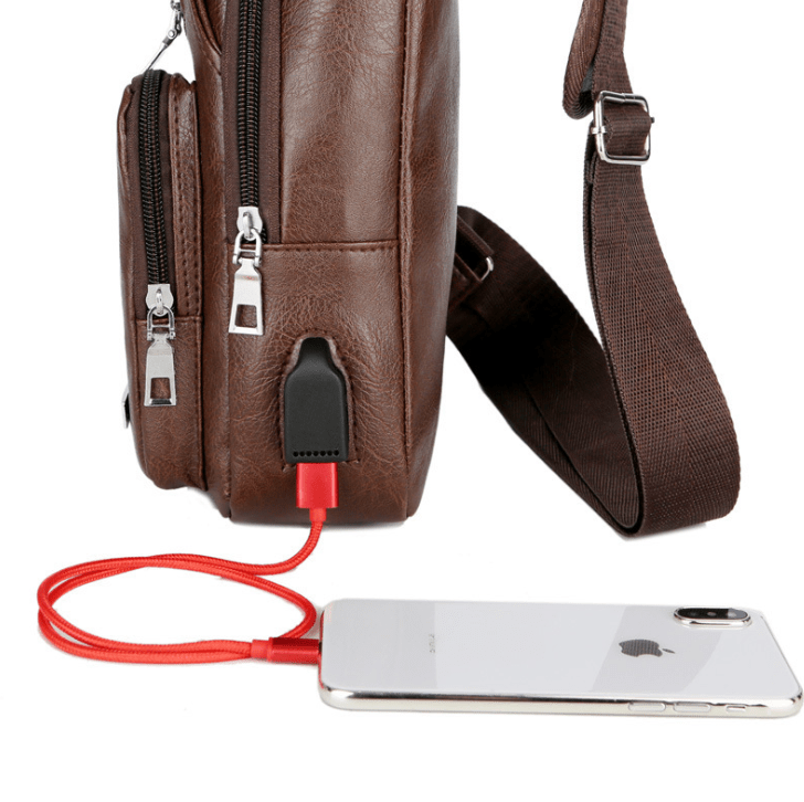 Leather Mens Messenger USB Bag - lightbulbbusinessconsulting