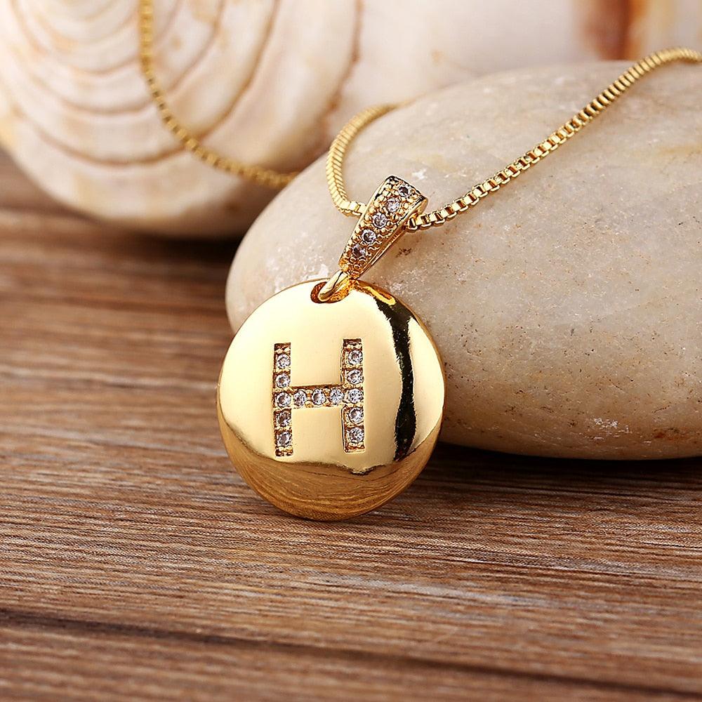 Ladies Monogramme  Necklace - lightbulbbusinessconsulting