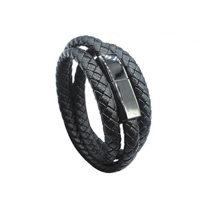 USB Leather Mens Bracelet - lightbulbbusinessconsulting