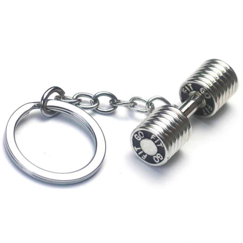 GYM Dumbbell  Keychain - lightbulbbusinessconsulting