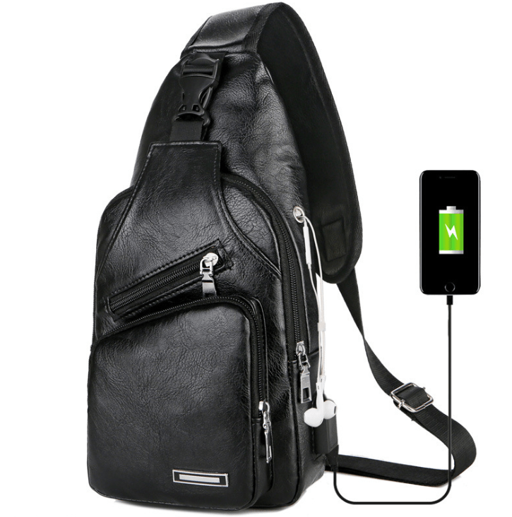 Leather Mens Messenger USB Bag - lightbulbbusinessconsulting
