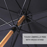 Executive Bamboo Rattan Umbrella - lightbulbbusinessconsulting