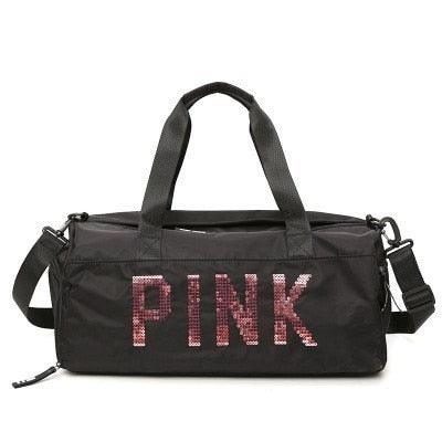 Sequins Black Gym Bag - lightbulbbusinessconsulting