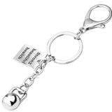 GYM Dumbbell  Keychain - lightbulbbusinessconsulting