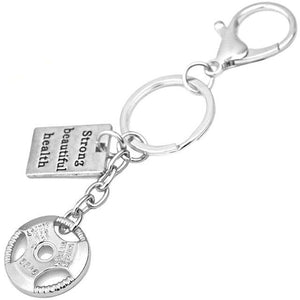 GYM Dumbbell  Keychain - lightbulbbusinessconsulting