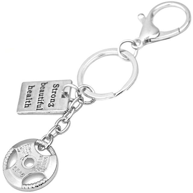 GYM Dumbbell  Keychain - lightbulbbusinessconsulting