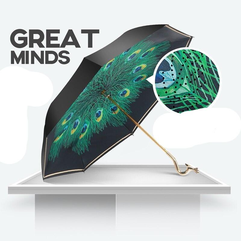 Luxury Peacock Umbrella - lightbulbbusinessconsulting