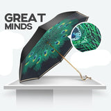 Luxury Peacock Umbrella - lightbulbbusinessconsulting