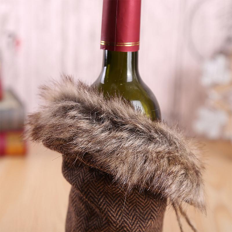 Furcoat Claus Wine Bottle Cover - lightbulbbusinessconsulting