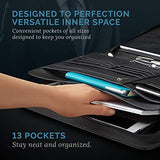 Zippered Vegan Leather Padfolio - lightbulbbusinessconsulting