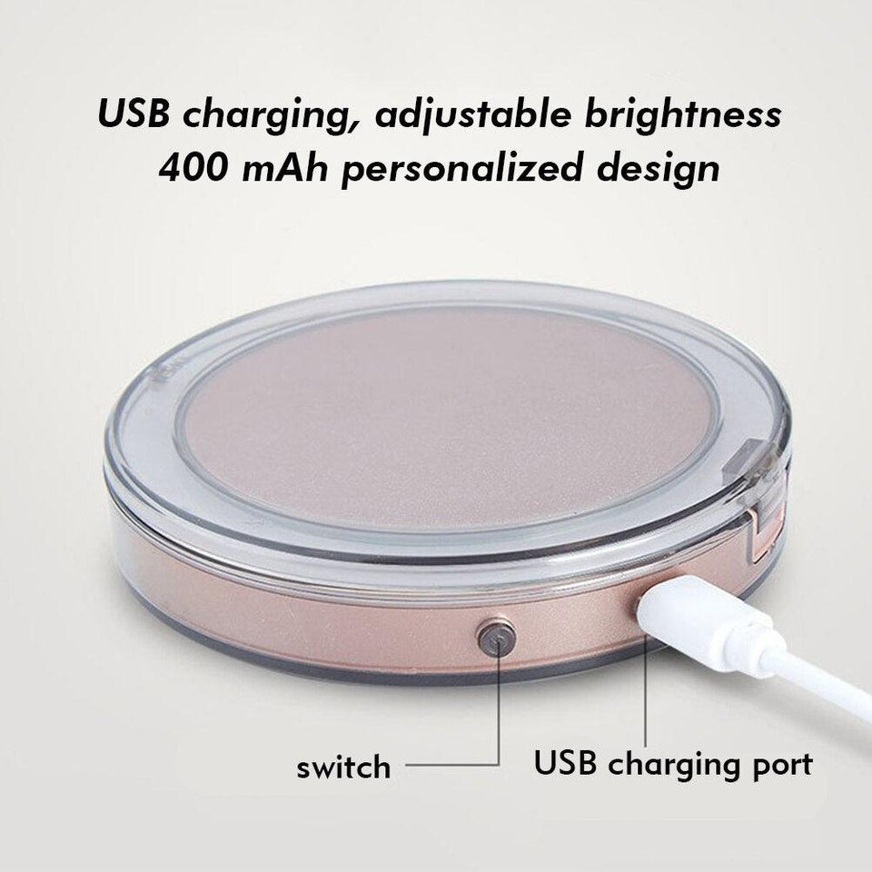 LED Lighted Powerbank Mirror - lightbulbbusinessconsulting