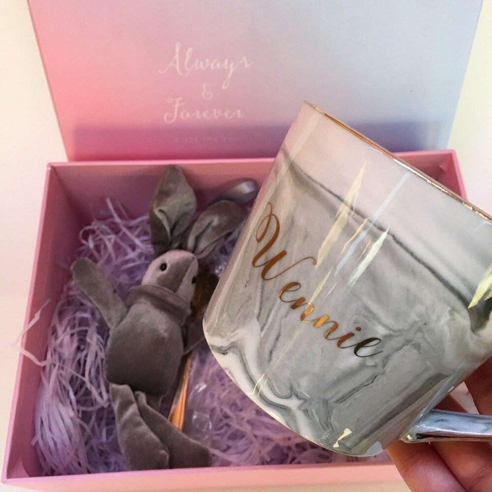 Brandex Ceramic Marble Mug - lightbulbbusinessconsulting
