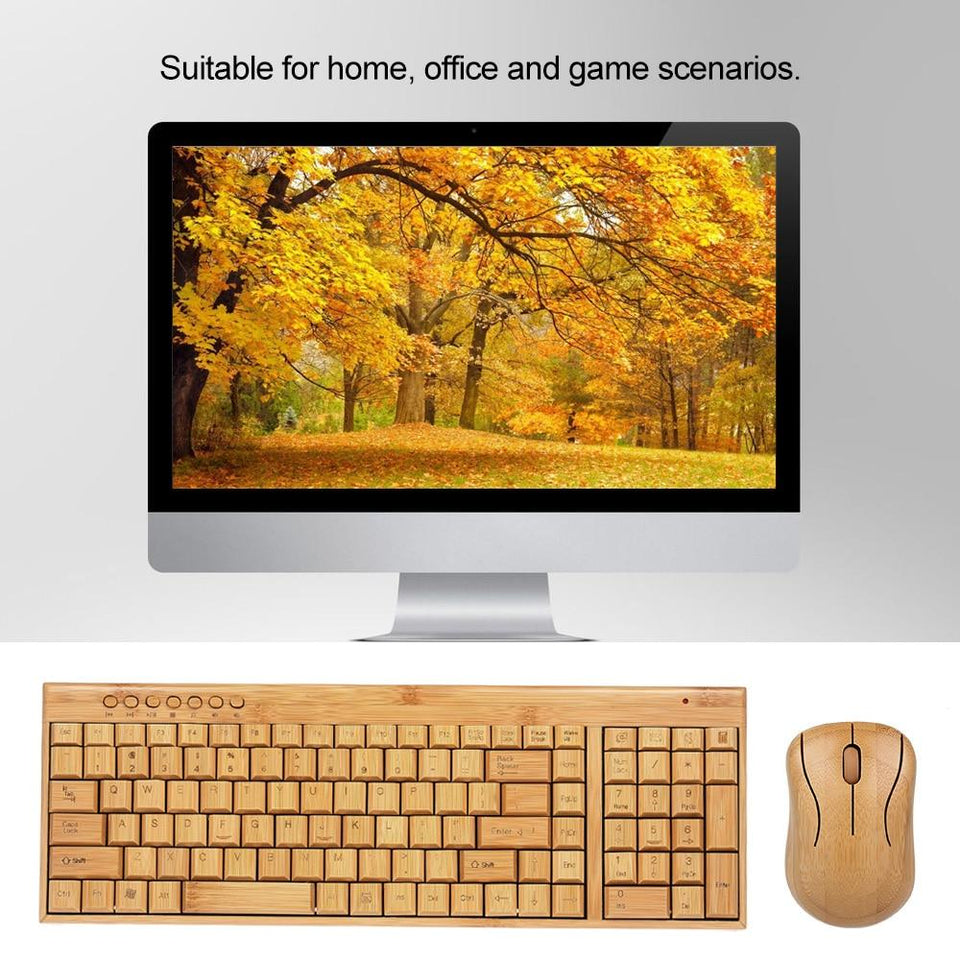 Wireless Bamboo Keyboard - lightbulbbusinessconsulting