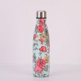 Patterned Stainless Steel Vacuum Water Bottle - lightbulbbusinessconsulting