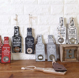 RUSTIC RETRO WOODEN BEER BOTTLE OPENER - lightbulbbusinessconsulting