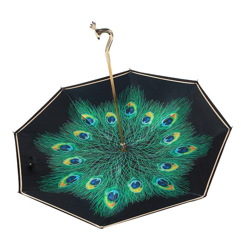 Luxury Peacock Umbrella - lightbulbbusinessconsulting
