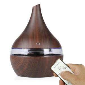 Wood grain Ultrasonic air diffuser - lightbulbbusinessconsulting