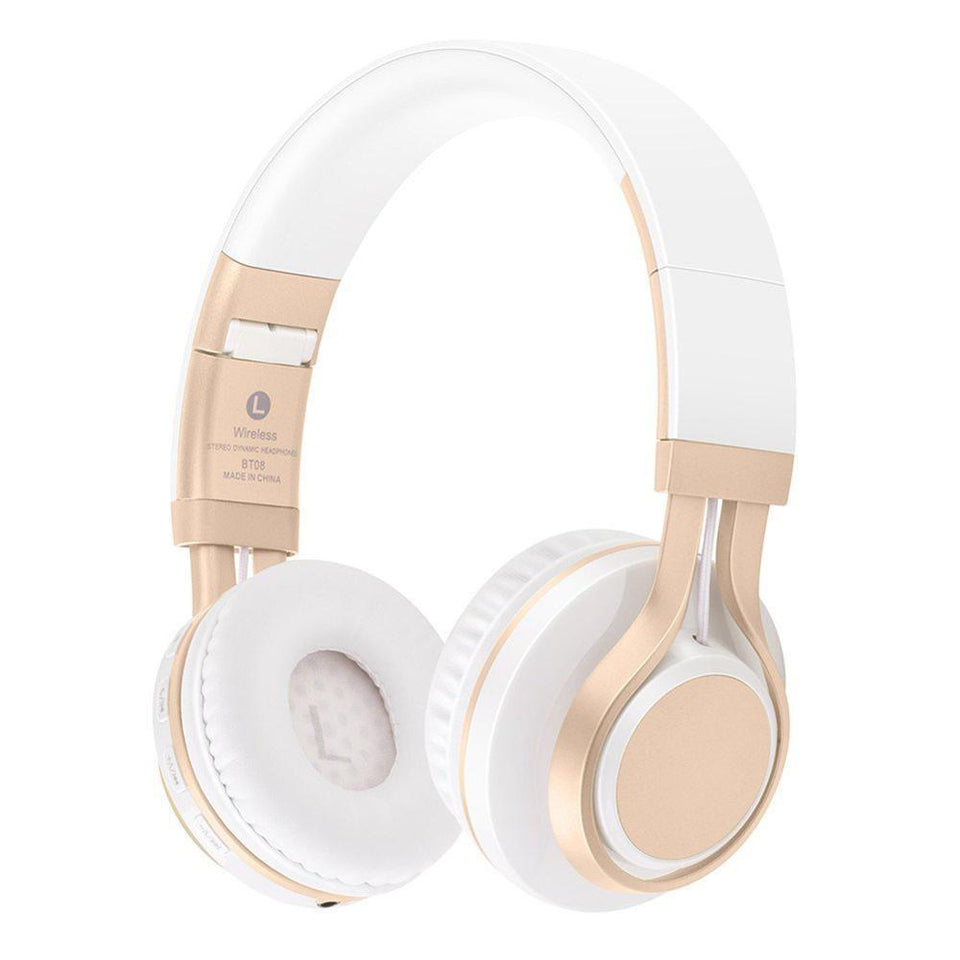 Rose Gold Wireless Bluetooth Headset - lightbulbbusinessconsulting