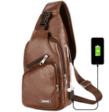 Leather Mens Messenger USB Bag - lightbulbbusinessconsulting