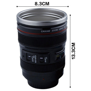 Stainless Steel Camera Lens Mug - lightbulbbusinessconsulting