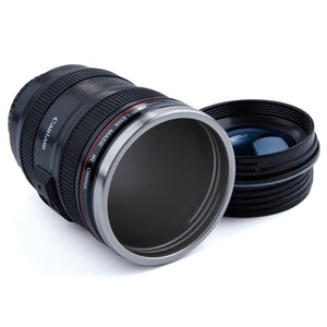 Stainless Steel Camera Lens Mug - lightbulbbusinessconsulting