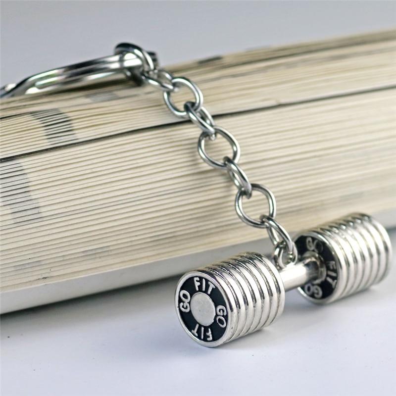 GYM Dumbbell  Keychain - lightbulbbusinessconsulting