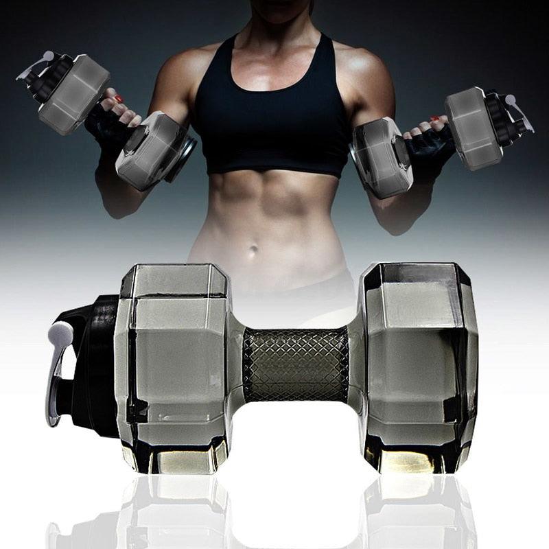Dumbbell Shape Water Bottle - lightbulbbusinessconsulting