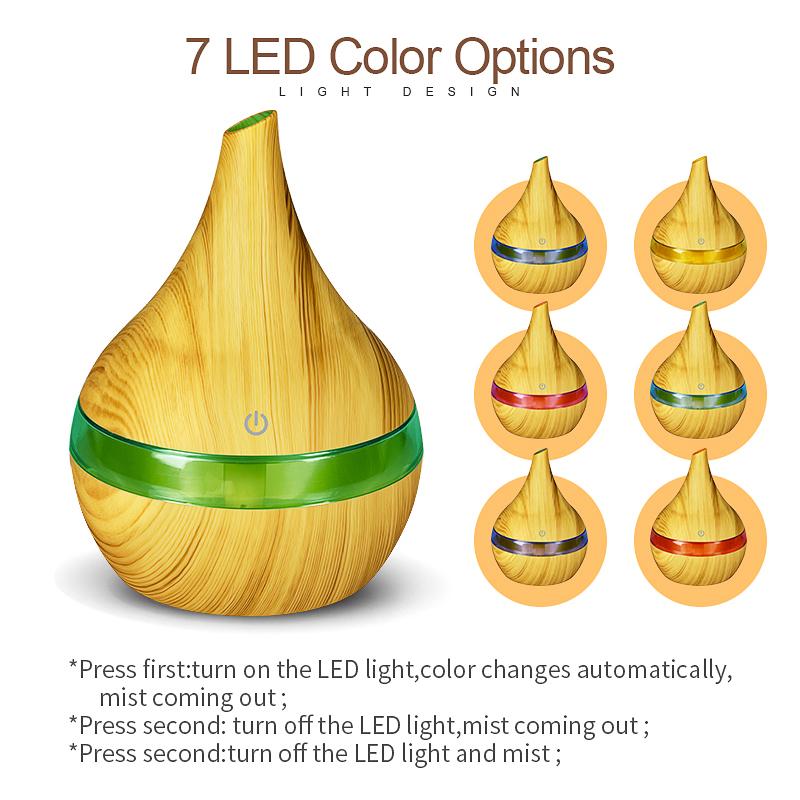 Wood grain Ultrasonic air diffuser - lightbulbbusinessconsulting