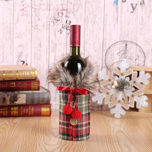 Furcoat Claus Wine Bottle Cover - lightbulbbusinessconsulting