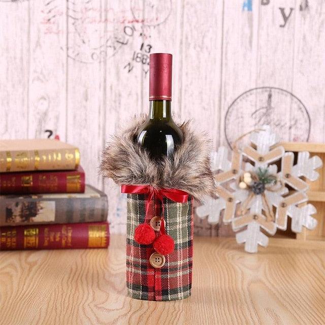 Furcoat Claus Wine Bottle Cover - lightbulbbusinessconsulting