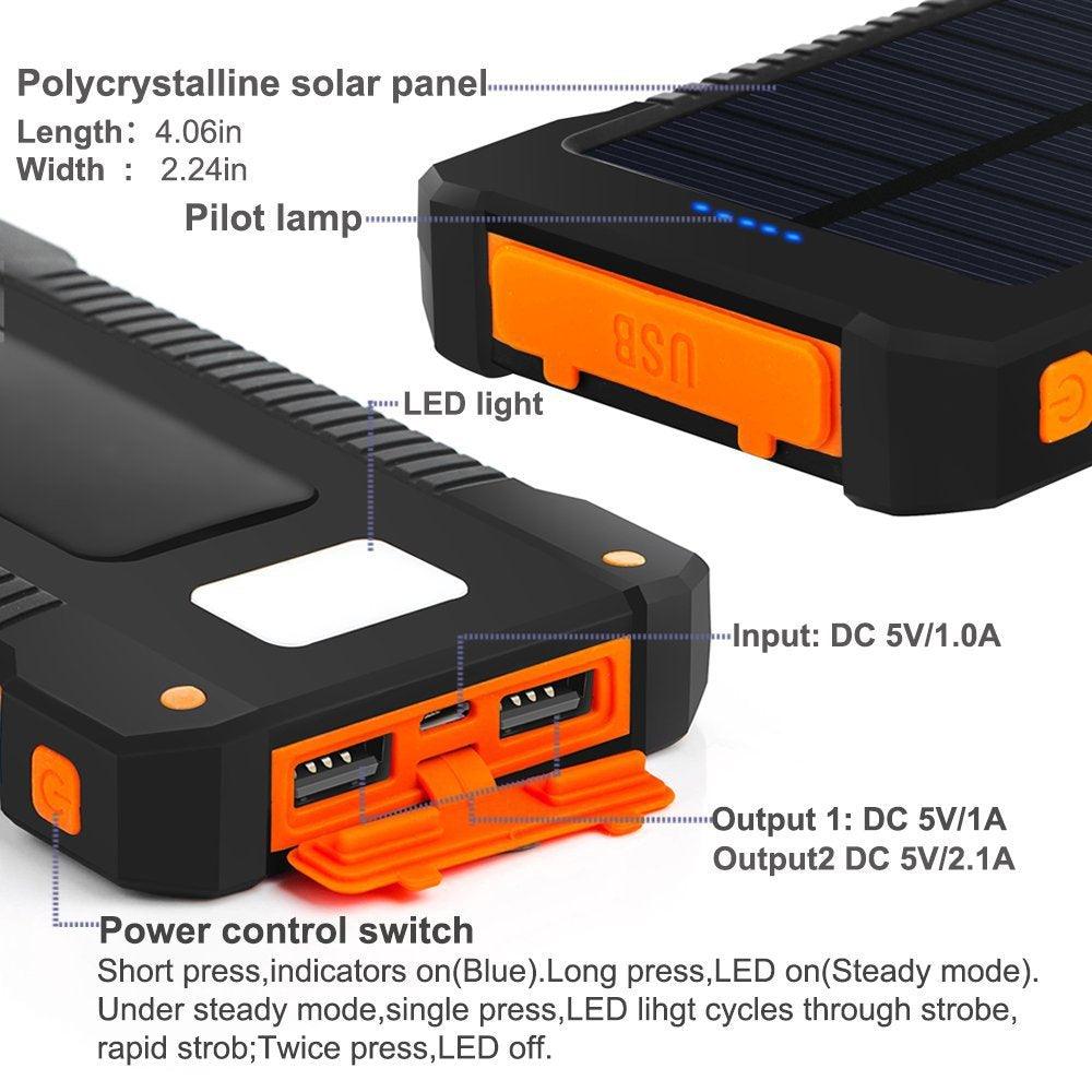 Solar Power Bank Waterproof - lightbulbbusinessconsulting