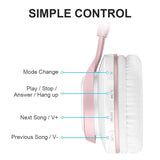 Rose Gold Wireless Bluetooth Headset - lightbulbbusinessconsulting