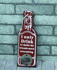 RUSTIC RETRO WOODEN BEER BOTTLE OPENER - lightbulbbusinessconsulting