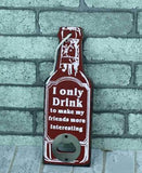 RUSTIC RETRO WOODEN BEER BOTTLE OPENER - lightbulbbusinessconsulting
