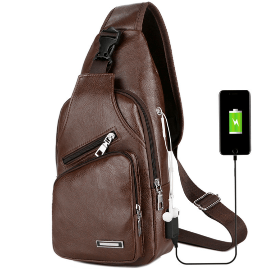 Leather Mens Messenger USB Bag - lightbulbbusinessconsulting