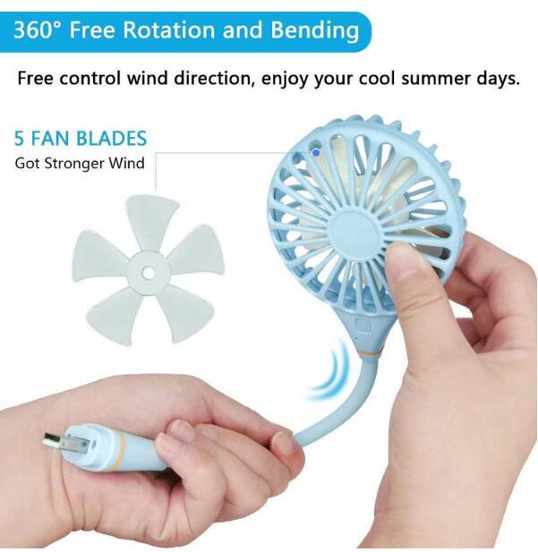 Rechargeable Hands-Free Neck Fan - LIGHTBULB GIFTS