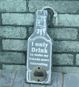 RUSTIC RETRO WOODEN BEER BOTTLE OPENER - lightbulbbusinessconsulting