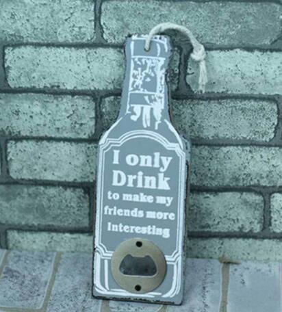 RUSTIC RETRO WOODEN BEER BOTTLE OPENER - lightbulbbusinessconsulting