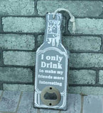 RUSTIC RETRO WOODEN BEER BOTTLE OPENER - lightbulbbusinessconsulting