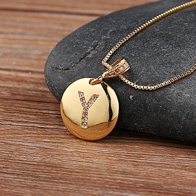 Ladies Monogramme  Necklace - lightbulbbusinessconsulting