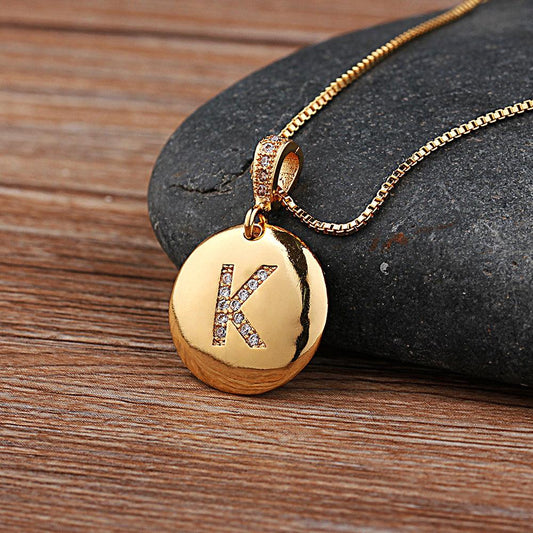 Ladies Monogramme  Necklace - lightbulbbusinessconsulting