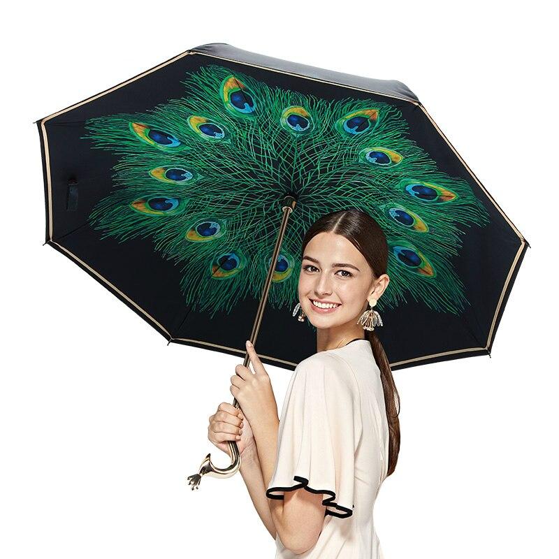 Luxury Peacock Umbrella - lightbulbbusinessconsulting