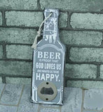 RUSTIC RETRO WOODEN BEER BOTTLE OPENER - lightbulbbusinessconsulting