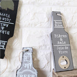 RUSTIC RETRO WOODEN BEER BOTTLE OPENER - lightbulbbusinessconsulting