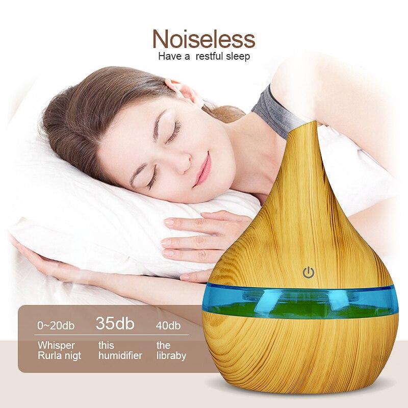 Wood grain Ultrasonic air diffuser - lightbulbbusinessconsulting