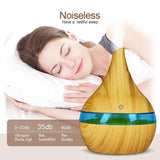 Wood grain Ultrasonic air diffuser - lightbulbbusinessconsulting