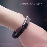 USB Leather Mens Bracelet - lightbulbbusinessconsulting