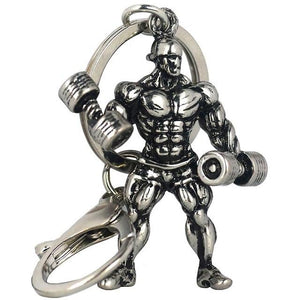 GYM Dumbbell  Keychain - lightbulbbusinessconsulting