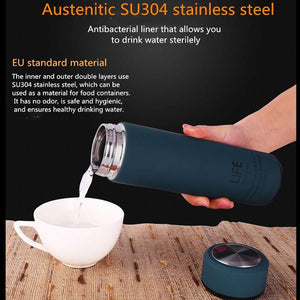 Insulate Thermos tea mug with Strainer - lightbulbbusinessconsulting